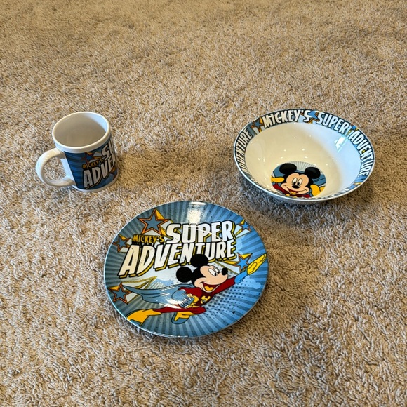 Ceramic Mickey Dish Set - Picture 1 of 11